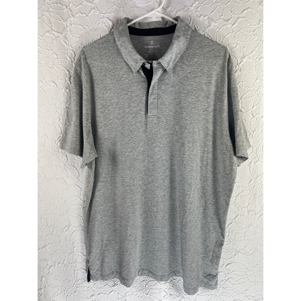 Tommy John Second Skin Polo Shirt Grey XL - Picture 8 of 8